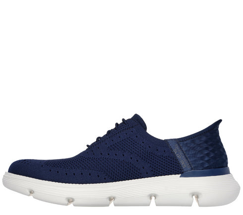 Pantofi sport, barbati, SKECHERS GARZA PAMA SLIP-INS 205303-NVY bleumarin, textil